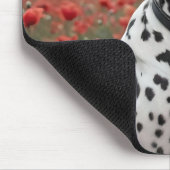 **"Joy Spots: Dalmatiner in einem roten Mohnfeld"* Mousepad (Ecke)