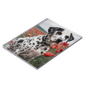 **"Joy Spots: Dalmatiner in einem roten Mohnfeld"* Notizblock (Linke Seite)