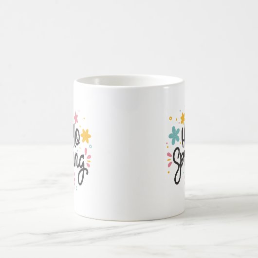 Joy Spring Charming Hello Spring Floral Cheerful Kaffeetasse (Mittel)