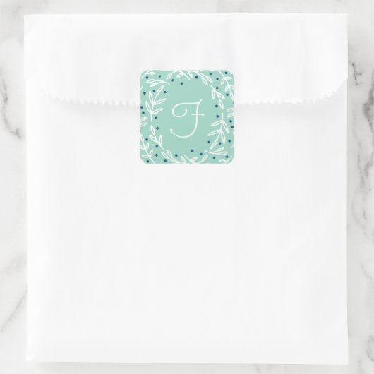 Joy Square Monogram Stickers (Tasche)