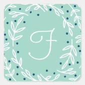 Joy Square Monogram Stickers (Vorderseite)