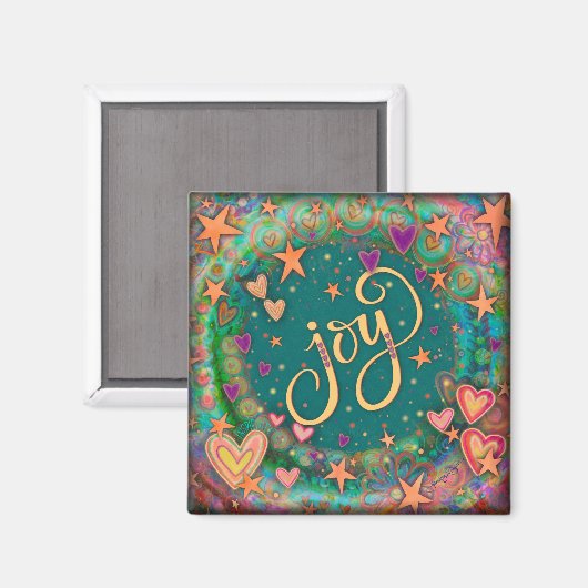 Joy Stars Hübsche Herzinfarkt Inspirivity Magnet (Vorderseite/Rückseite)