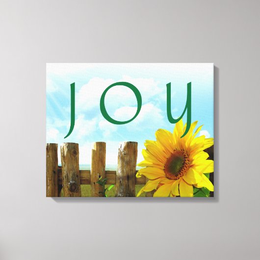 JOY Stretched Canvas Print Leinwanddruck (Vorderseite)