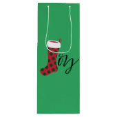 Joy Strumpf Geschenktüte Für Weinflaschen (Vorderseite)