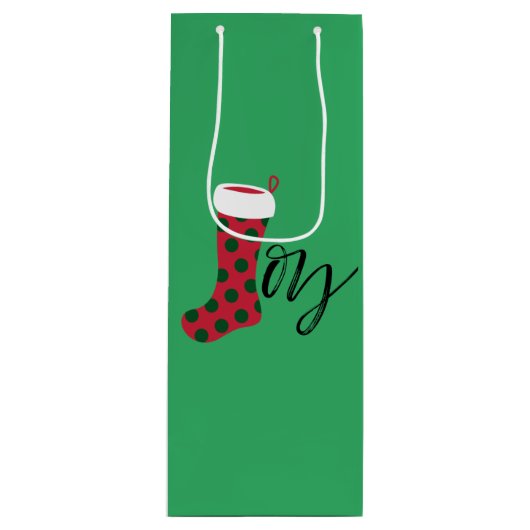 Joy Strumpf Geschenktüte Für Weinflaschen (Vorderseite)