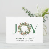 JOY Tannenzapfen Tannen Kranz Weihnachten (Stehend Vorderseite)