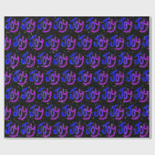 Joy Text mit Schneeflocken Geschenkpapier (Flach)