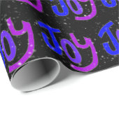 Joy Text mit Schneeflocken Geschenkpapier (Rolleneckpunkt)