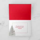 JOY Text mit Schneekappen auf schwarz Karte (Innenseite)