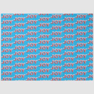 JOY Text mit Schneekappen und Schneeflocken Seidenpapier