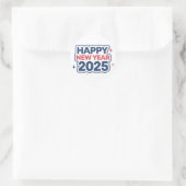 "Joy The New Year 2025: Round Stickers" Runder Aufkleber (Tasche)