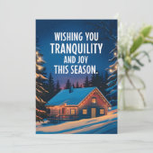 Joy The Season - Weihnachtskarte Feiertagskarte (Stehend Vorderseite)