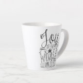 Joy the World Christlich Christmas Latte Tasse (Rechte Ecke)