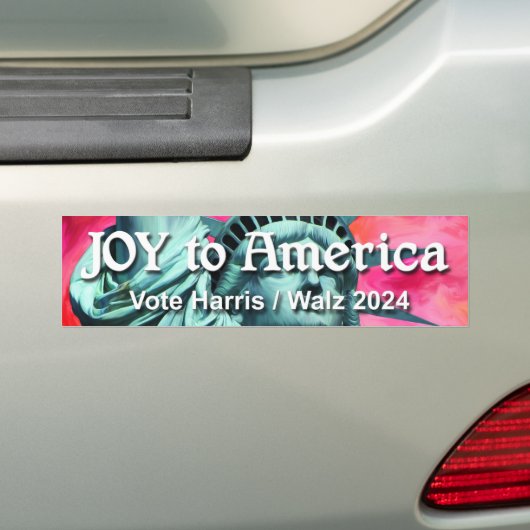 Joy to America Harris Walz Autoaufkleber (Auf Auto)