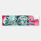 Joy to America Harris Walz Autoaufkleber (Vorne)