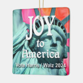 Joy to America Harris Walz Keramikornament (Links)
