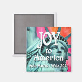 Joy to America Harris Walz Magnet (Vorderseite/Rückseite)
