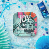 Joy to America Harris Walz Pappteller (Party)