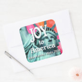 Joy to America Harris Walz Quadratischer Aufkleber (Umschlag)