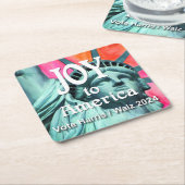 Joy to America Harris Walz Rechteckiger Pappuntersetzer (angewinkelt)