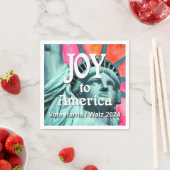 Joy to America Harris Walz Serviette (Beispiel)