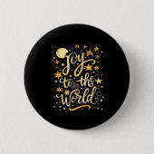Joy To The Christmas World Christian Jesus Nativit Button (Vorderseite)