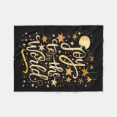 Joy To The Christmas World Christian Jesus Nativit Fleecedecke (Vorderseite (Horizontal))