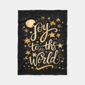 Joy To The Christmas World Christian Jesus Nativit Fleecedecke (Vorderseite)