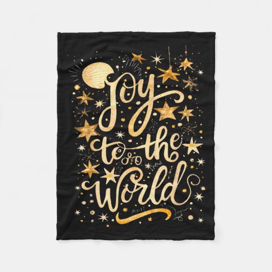 Joy To The Christmas World Christian Jesus Nativit Fleecedecke (Vorderseite)