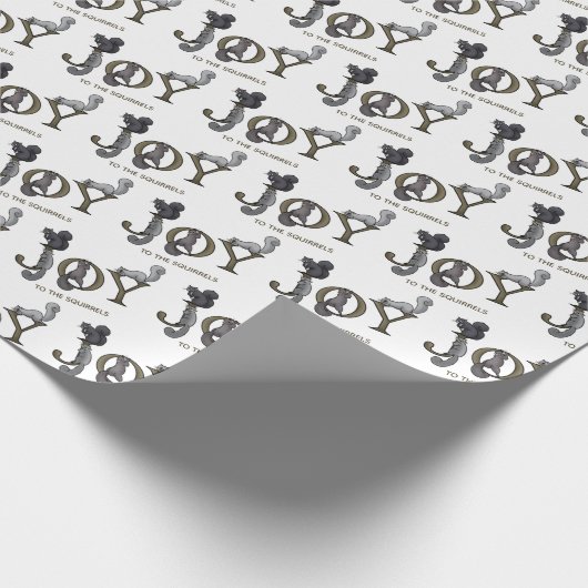 Joy to the Eichirrels Holiday Geschenkpapier (Ecke)