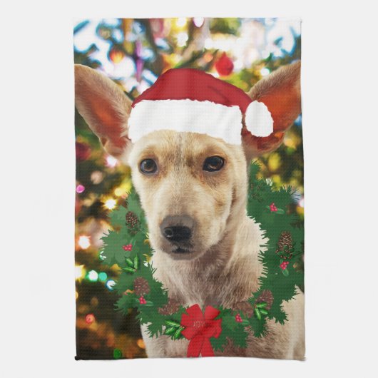 Joy to the Puppy Geschirrtuch (Vertikal)