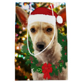 Joy to the Puppy Mittlere Geschenktüte (Vorderseite)