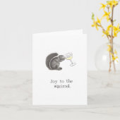 Joy To The Squirrel Karte (Gelbe Blume)
