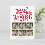 JOY TO THE WORLD Add your Fotos Collage (Stehend Vorderseite)