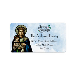 Joy to the World Address Label Adressaufkleber
