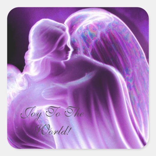 Joy to the World Angel Sticker (Vorderseite)