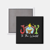 Joy To The World Baby Jesus Christmas Nativity Sce Magnet (Vorderseite/Rückseite)