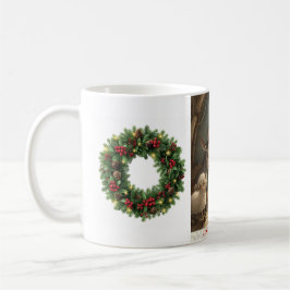 Joy to the World Barnyard Animals Wreath Mug Kaffeetasse