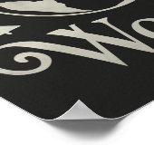 Joy to the World Chalkboard Globe Poster (Ecke)