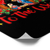 Joy To The World Christian Christmas Coquette Oh H Poster (Ecke)