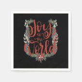 Joy-to-the-World Christliche Weihnachten Jesus Geb Serviette (Vorderseite)