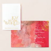 Joy to the World Christmas Carol Names Angel Folienkarte (Anzeige)