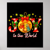 Joy To The World Christmas Christian Nativity Poster (Vorne)