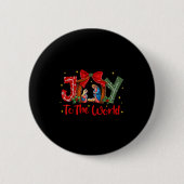 Joy To The World Christmas Christian Nativity Scen Button (Vorderseite)