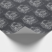 Joy To the World - Christmas Christlich Chalk Wrap Geschenkpapier (Ecke)
