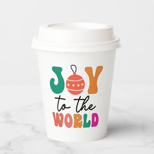 Joy to The World - Christmas Design-50835 Pappbecher (Vorderseite)
