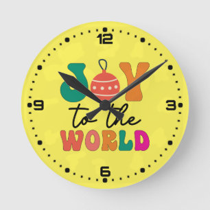 Joy to The World - Christmas Design-50835 Runde Wanduhr