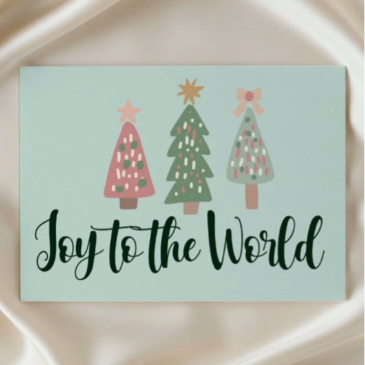 Joy to the World Christmas  Post Card  Postkarte