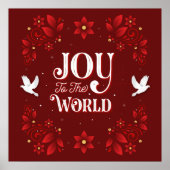 Joy to the World Christmas Poster 24x24 (Vorne)