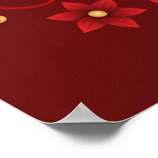 Joy to the World Christmas Poster 24x36 (Ecke)